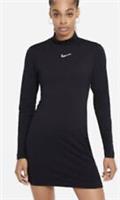 Nike Women's Sportswear Swoosh Dress Polo Metallic Swoosh Black DC5306-010 S - S Regular