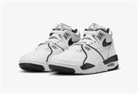 Nike Air Flight 89 (GS) Basketball Trainers White Black HF0406-102 Sizes UK 5