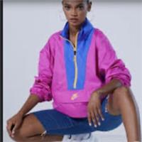NIKE SPORTSWEAR ICON CLASH LIGHTWEIGHT PACKABLE JACKET HOOD PINK CJ2289-601 XS - XS Regular