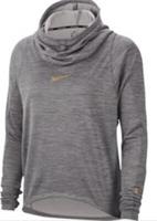 NIKE GLAM DUNK MIDLAYER RUNNING LONG SLEEVE HOODED TOP - GUNSMOKE BV9215-056 - M - M Regular