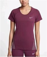 Nike Women's Short-Sleeve Running Top, plum Size XS EXTRA SMALL 923309 659 - XS Regular