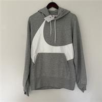 Nike Swoosh Hoodie Size Small Oversized Grey New - S Regular