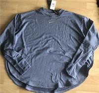 NIKE WOMENS RUNNING LONG SLEEVE - CU3393 482 - BLUE (SMALL) OPEN SIDE TOP