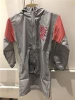 NIKE AIR GIRLS WOVEN JACKET LIGHTWEIGHT FULL ZIP HOODIE DD8370 666 10-12yrs