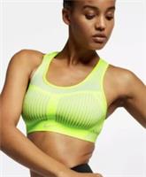 NIKE XS FE/NOM FLYKNIT HIGH SUPPORT SPORTS TRAINING BRA - VOLT AJ4047-702 - XS Regular