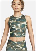 NIKE WOMENS RUNNING TANK TOP CROP DRI FIT CAMO DM7704 371 SIZE SMALL - S Regular