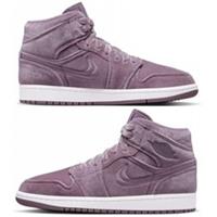 Nike Air Jordan 1 Mid SE Women's Shoes Sneakers Trainers Purple Velvet UK 8