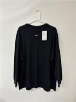 Women's Nike T-Shirt Long Sleeve Oversized Fit Black Size Large Item HF5320-010 - L Regular