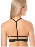 NEW NIKE DRI - FIT "INDY LIGHT" LIGHT SUPPORT MINIMAL DESIGN SPORTS BRA - L - L Regular