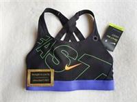 NEW NIKE IMPACT STRAPPY BRA HIGH SUPPORT SPORTS BRA SIZE XS BLACK HYPER CRIMSON - XS Regular