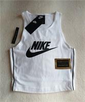 NEW NIKE- 92% COTTON MIX TIGHT FIT CROP TOP SIZE XL IN WHITE & BLACK MIX - XL Regular