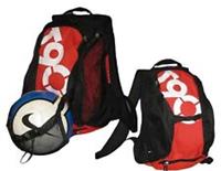 NIKE BACKPACK Vintage T90 Total 90 Football Ball Carrying BA3030 Black Red NEW