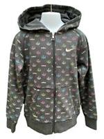 New NIKE LEBRON Unisex Hoodie Jacket Charcoal Grey 140-152 cm Age 10-12 Years