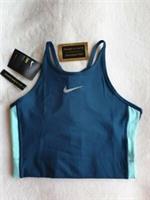 NEW NIKE RUNNING CROP TANK TOP WITH DRI-FIT TECHNOLOGY SIZE SMALL in TEAL MIX - S Regular