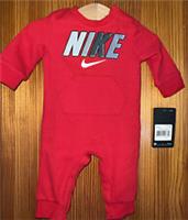 Baby Nike Red Romper Age 3 Months Long Sleeved New Tags