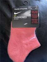 Girls Baby Nike Socks New Packed Pink Purple Grey Three Pair Shoe Size 6.5-9.5