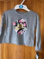 Girls Grey T-Shirt Age 3 Years Long Sleeved New Tags Nike
