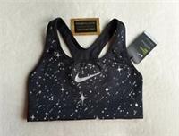 NEW NIKE "SWOOSH - DRI - FIT CLASSIC SPORTS BRA SIZE XS - BLACK / METALLIC - XS Regular
