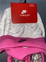 Nike Baby Girl Logo Hat & Booties Set 0-6 Months - NEW TAGS