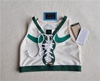 NIKE DRI FIT SWOOSH AIR FORCE 1 WOMENS MEDIUM- SUPPORT LACED SPORTS BRA SIZE L - L Regular