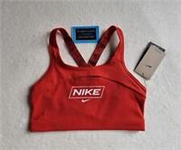 NEW NIKE PRO SWOOSH DRI FIT - MEDIUM SUPPORT SPORTS BRA SIZE SMALL - TERRACOTTA - S Regular