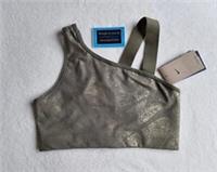 NEW NIKE SWOOSH WOMENS MEDIUM SUPPORT SPORTS BRA SIZE LARGE - OLIVE/METALLIC - L Regular