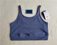 NEW NIKE YOGA LUXE INFINALON - CROP TOP SIZE LARGE in DIFFUSED BLUE - large Regular