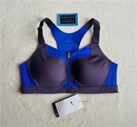 NEW NIKE ALPHA HIGH SUPPORT ZIP FRONT NON WIRED SPORTS BRA SIZE MEDIUM.. A-B CUP - MEDIUM Regular
