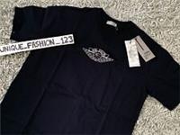 CHRISTIAN DIOR X AIR JORDAN1 TEE NAVY BLUE XXS T-SHIRT LOW HIGH GENUINE 1 XSMALL - XXS Regular