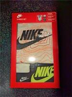 NIKE 3 Piece Infant Baby 0-6 3 Piece Set Baby Bodysuit Bodysuit Bib Boottie
