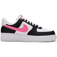 Nike Air Force 1 '07 'Satin Swoosh' Womens Trainers White Black Size- UK. 5.5