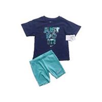 Nike Girl JUST DO IT T Shirt Tee & green Shorts Set Sze 5 6 years NWT sports