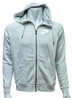 NIKE Womens Lovely Light Grey Soft Zip Up Hooded Jacket Size Medium MRRP £59.95 - M Regular