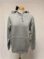 Nike Women's Grey Hoodie Loose Fit Swoosh Fleece Pullover - M Regular