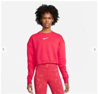 NIKE Womens Pink Fleece Crew Neck Jumper Sweatshirt Medium UK 12 BNWT - M Regular