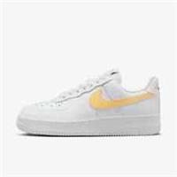 NIKE Womens White & Orange Air Force 1 '07 Trainers UK 7.5 BRAND NEW