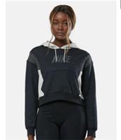 Nike Women's Crop Hoodie Size M in Black/ Grey - M Regular