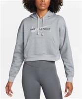 Nike Women's All Time Therma Fit Crop Hoodie Size M in Grey - M Regular