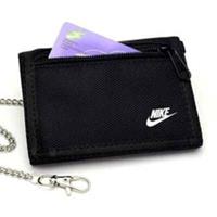 Nike Unisex Wallet Swoosh DRI-Fit Walle Credit Card Holder Cash Coin Zip Purse