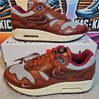 Nike Air Max 1 Patta Dark Russet Trainers Mens Size 4.5 Womens Size 4 Rrp £160!