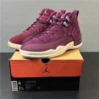 Nike Air Jordan 12 Retro Bordeaux Burgundy 130690-617 Size UK7 US8 Sneakers