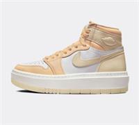 NIKE Womens White & Orange Air Jordan 1 High Trainers UK 3 BRAND NEW