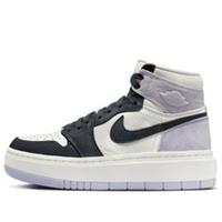 NIKE Womens White & Black & Purple Air Jordan 1 High Trainers UK 6.5 BRAND NEW