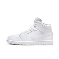 NIKE Mens White Air Jordan 1 Mid Trainers UK 6.5 BRAND NEW