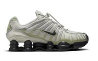 Nike Shox TL Light Bone Olive Aura Womens Trainers Beige Size. UK. 5