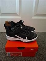 Nike Omni Multi Court Toddler Unisex Black/White Trainer Shoes UK 10.5 New