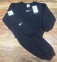 NIKE KIDS Essential Fleece Crew Long Sleeve Set. In Black Size 5-6 Yrs