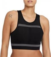 NIKE Women's Black & Grey Swoosh Sports Bra UK 12 Medium BNWT - M Regular