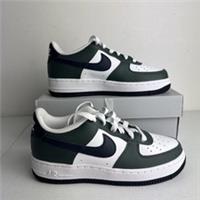 Nike Air Force 1 (GS) Trainers | Size UK 3.5 | White, Green, Navy | NEW