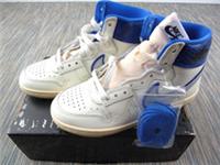 Jordan Air Ship PE SP Mens UK 5.5 Sail Black Game Royal Leather High Top Trainer